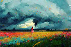 The Storm - Whimsy Janet Gerrard - The Storm
